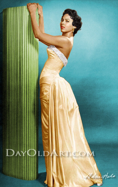 Dorothy Dandridge in an Evening Gown Day-Old Art Dorothy Dandridge in an Evening Gown Day-Old Art
