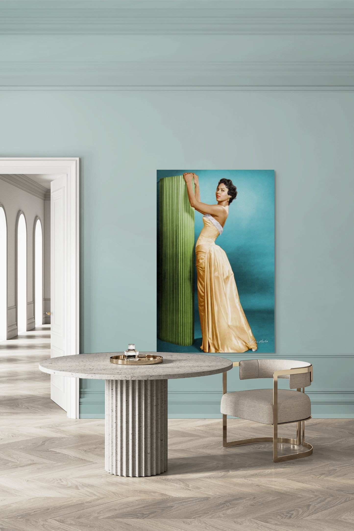 Dorothy Dandridge in an Evening Gown