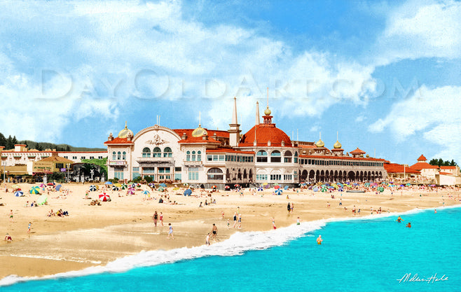 Casino and Beach - Santa Cruz, 1937